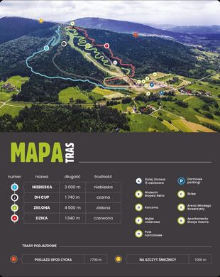 Mapa tras w Kasina Bike Park 2023