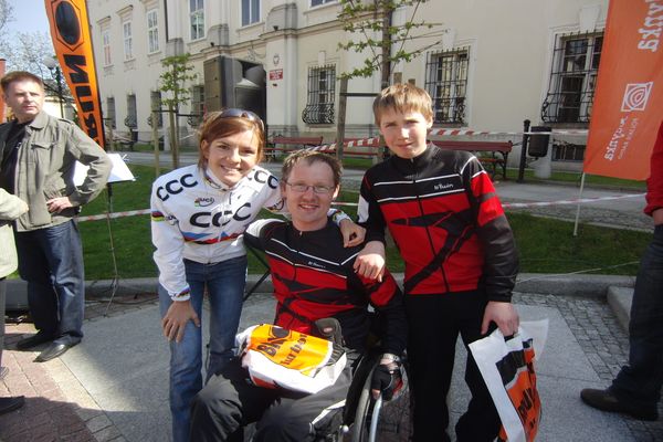 Maja Włoszczowska, Darek Sobczak z synem