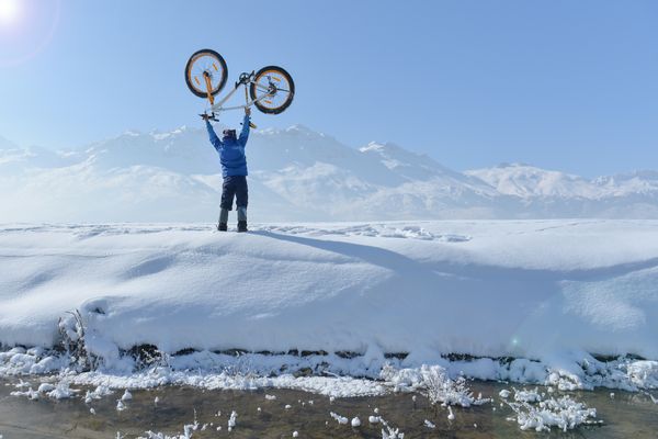Na rowerze zimą (foto: Mactronic)