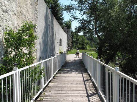 Trasa rowerowa nad Dunajem- mostek