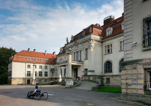 Zamek w miejscowości Brynek