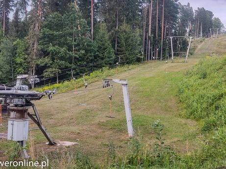 Stok narciarski nad rzeką (fot. P. Burda)