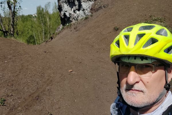 Autor na Hałdzie Ajska w Świętochłowicach