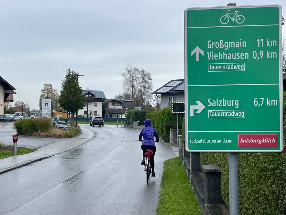 Oznaczenia dróg rowerowych niczym na autostradach / fot. K. Kowalski