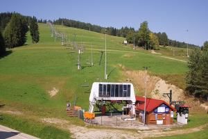 Krynica - Zdrój Bike Park Słotwiny Widok na stok