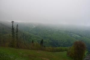 Zawoja PKL Bike Park Mosorny Groń Widok na stok
