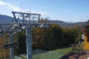 Zawoja PKL Bike Park Mosorny Groń Widok na stok