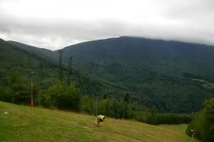 Zawoja PKL Bike Park Mosorny Groń Widok na stok
