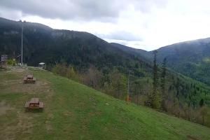 Zawoja PKL Bike Park Mosorny Groń Widok na stok