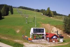 Krynica - Zdrój Bike Park Słotwiny Widok na stok