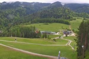 Kluszkowce Kluszkowce - Góra Wdżar Widok z górnej stacji
