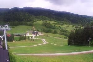 Kluszkowce Kluszkowce - Góra Wdżar Widok z górnej stacji