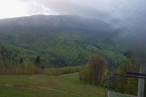 Zawoja PKL Bike Park Mosorny Groń Widok na stok