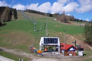Krynica - Zdrój Bike Park Słotwiny Widok na stok