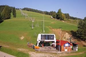 Krynica - Zdrój Bike Park Słotwiny Widok na stok