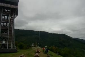 Zawoja PKL Bike Park Mosorny Groń Widok na stok