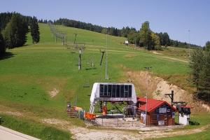 Krynica - Zdrój Bike Park Słotwiny Widok na stok
