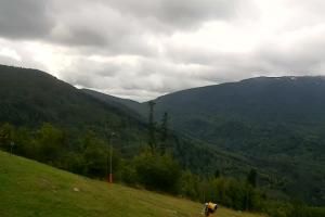 Zawoja PKL Bike Park Mosorny Groń Widok na stok