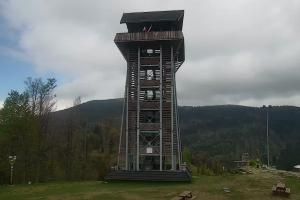 Zawoja PKL Bike Park Mosorny Groń Widok na stok