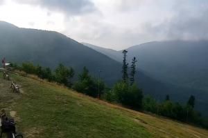 Zawoja PKL Bike Park Mosorny Groń Widok na stok