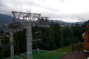 Zawoja PKL Bike Park Mosorny Groń Widok na stok