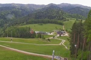 Kluszkowce Kluszkowce - Góra Wdżar Widok z górnej stacji