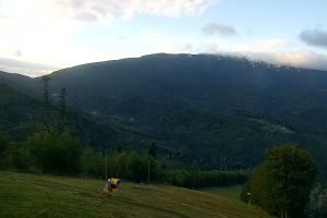 Zawoja PKL Bike Park Mosorny Groń Widok na stok