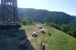 Zawoja PKL Bike Park Mosorny Groń Widok na stok