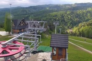 Kluszkowce Kluszkowce - Góra Wdżar Widok z górnej stacji