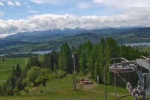 Kluszkowce Kluszkowce - Góra Wdżar Widok z górnej stacji